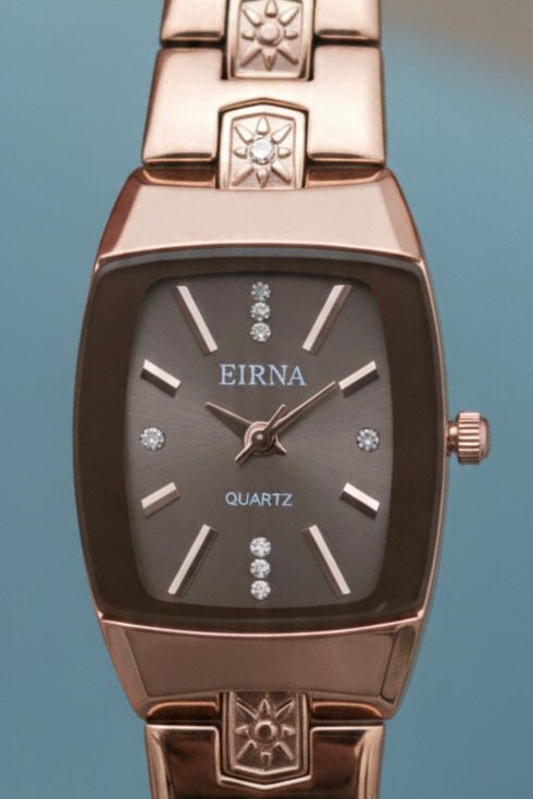 Elegant Rose Gold Women’s Bracelet Watch – With Crystal Accents